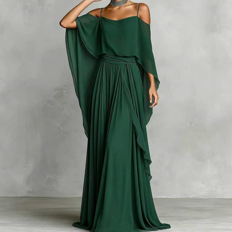 Women's Elegant Off-Shoulder Maxi Dress