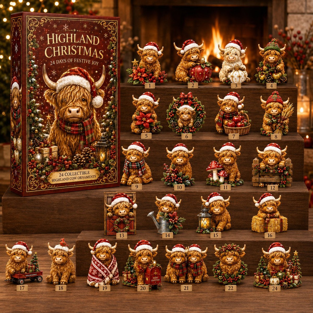 24-Day Highland Cattle Advent Calendar