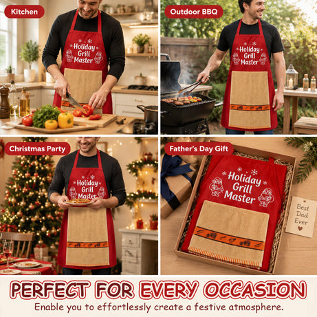 Fun Christmas BBQ Apron