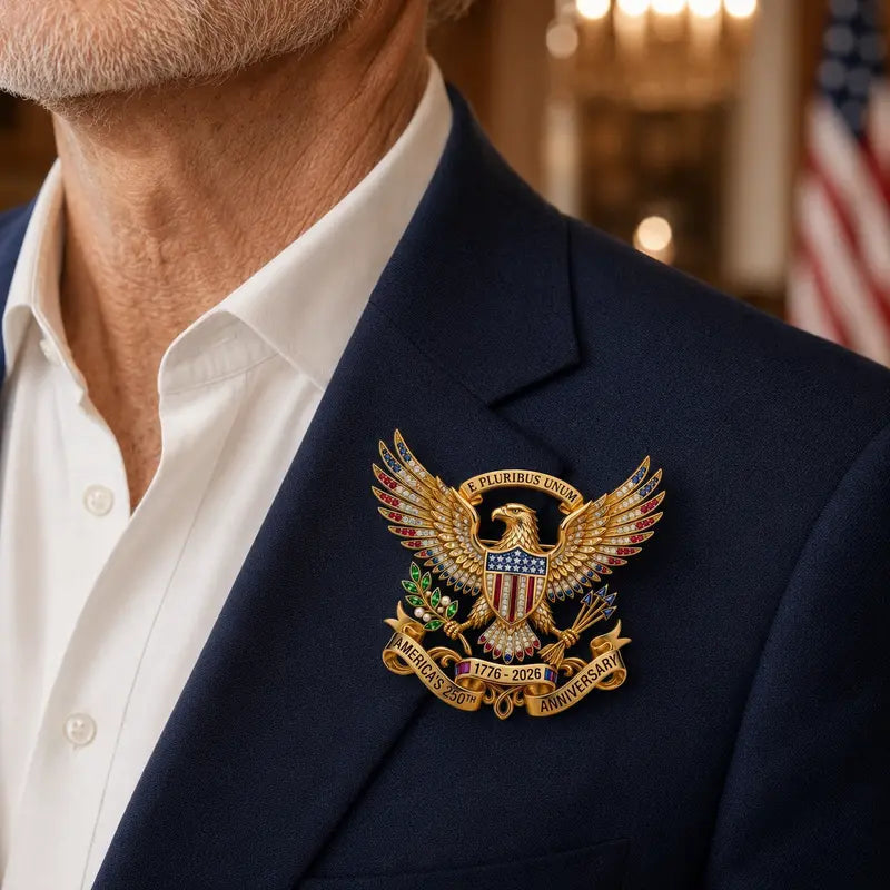 US 250th Anniversary Brooch Pin