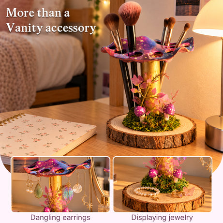 Mushroom Makeup Brush Holder