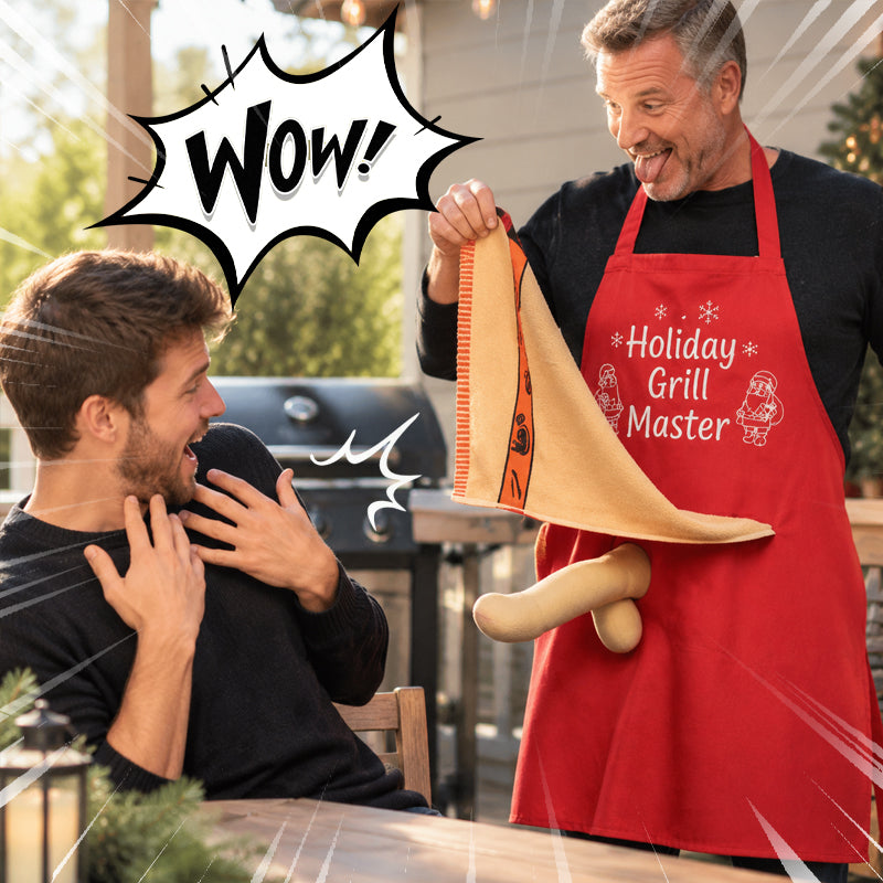 Fun Christmas BBQ Apron