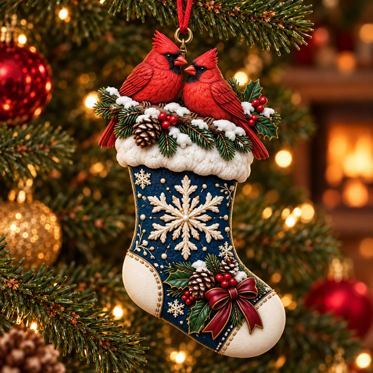 2026 Christmas Storybook Stocking Ornaments