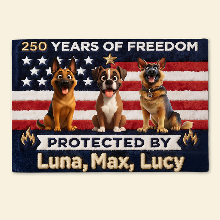 Brave Dogs Doormat - Celebrated America 250th Anniversary