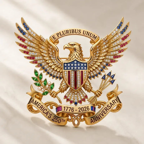 US 250th Anniversary Brooch Pin