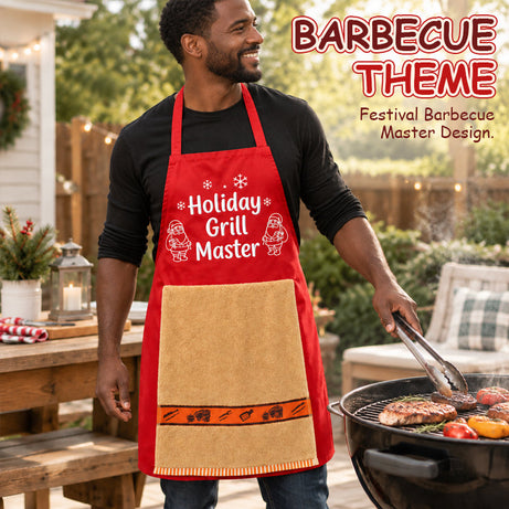 Fun Christmas BBQ Apron