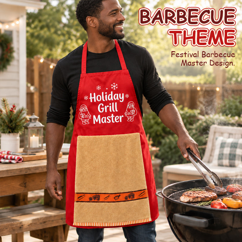 Fun Christmas BBQ Apron