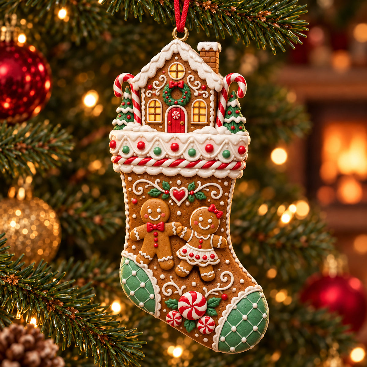 2026 Christmas Storybook Stocking Ornaments