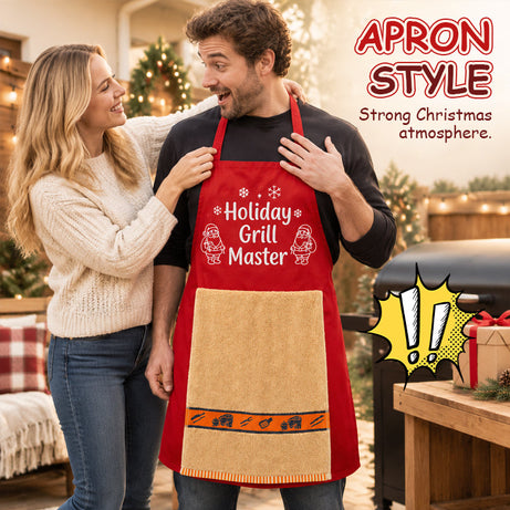 Fun Christmas BBQ Apron