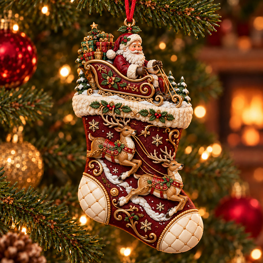 2026 Christmas Storybook Stocking Ornaments