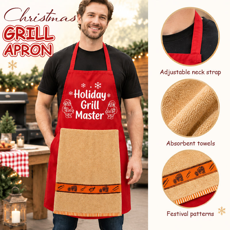 Fun Christmas BBQ Apron