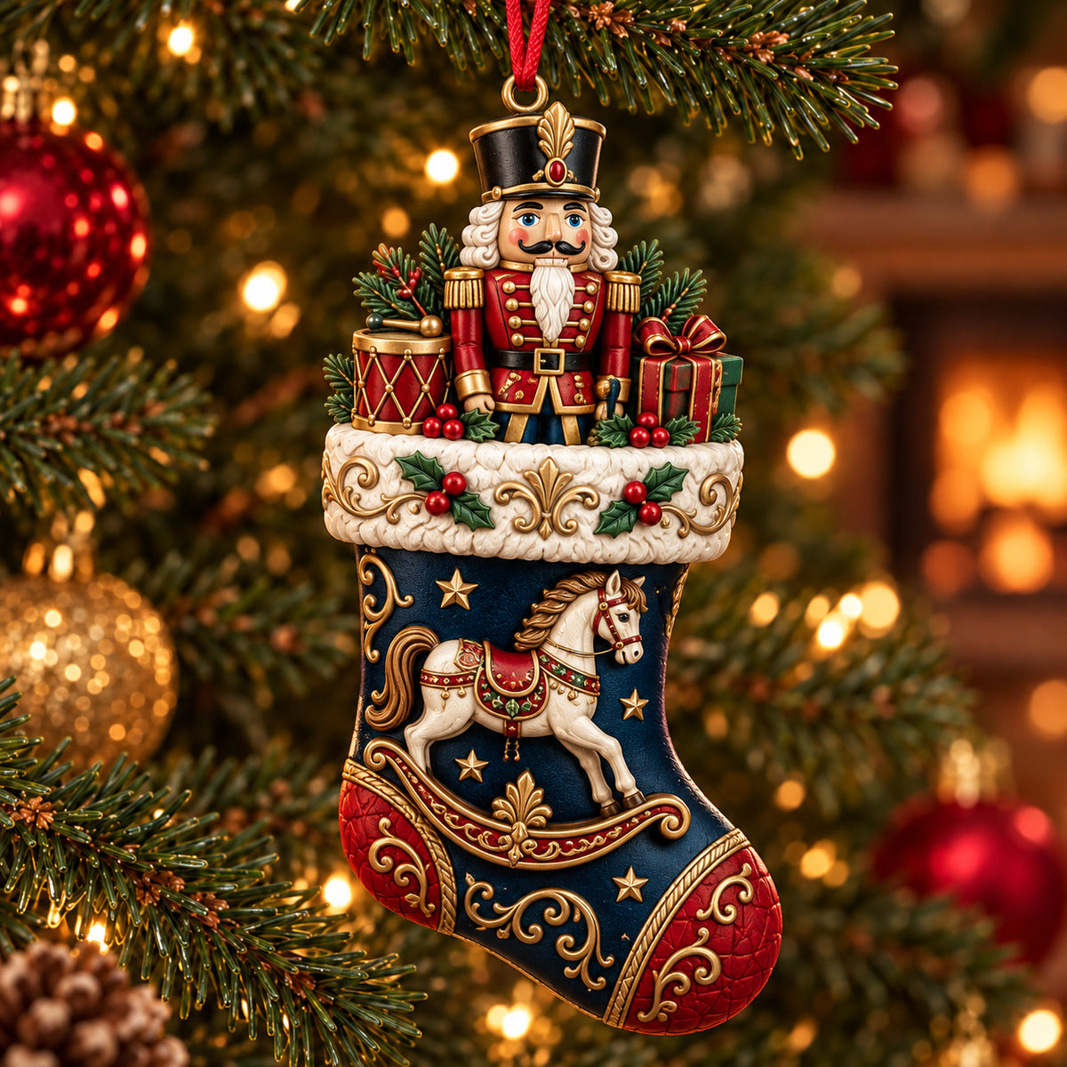 2026 Christmas Storybook Stocking Ornaments