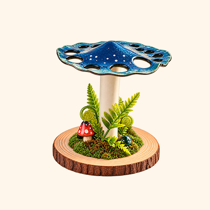 Mushroom Makeup Brush Holder
