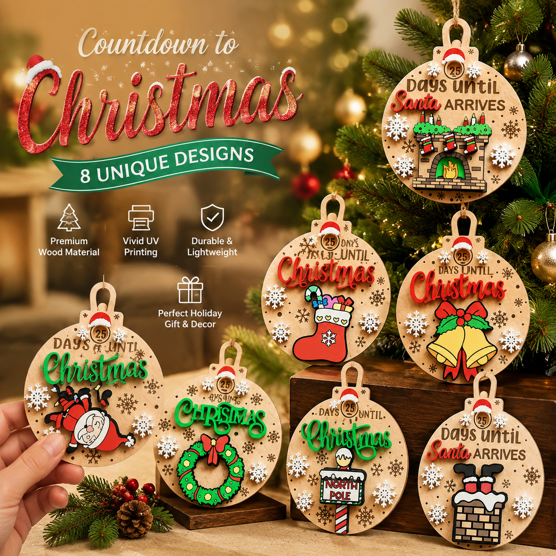 Christmas Countdown Onaments