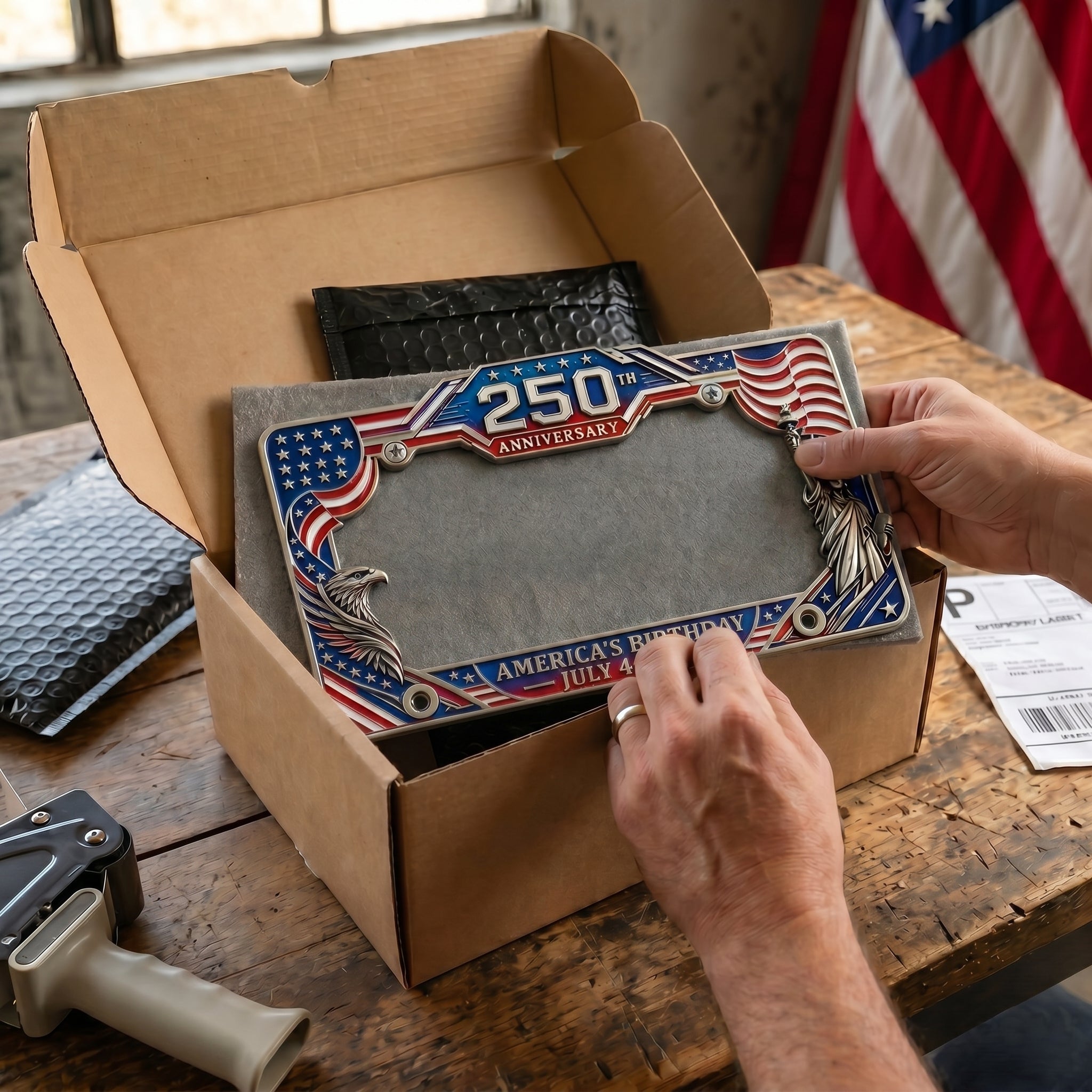 250th Anniversary Commemorative License Plate Frame