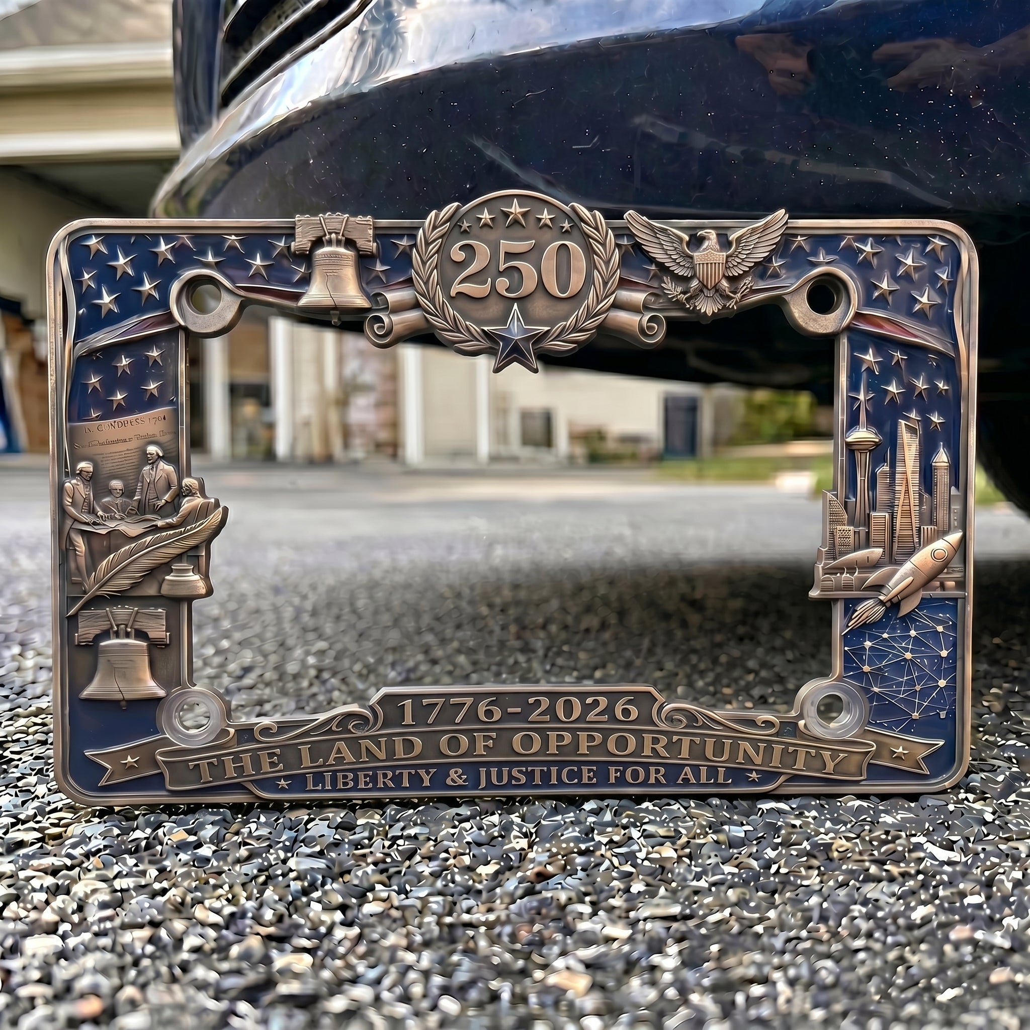 250th Anniversary Commemorative License Plate Frame
